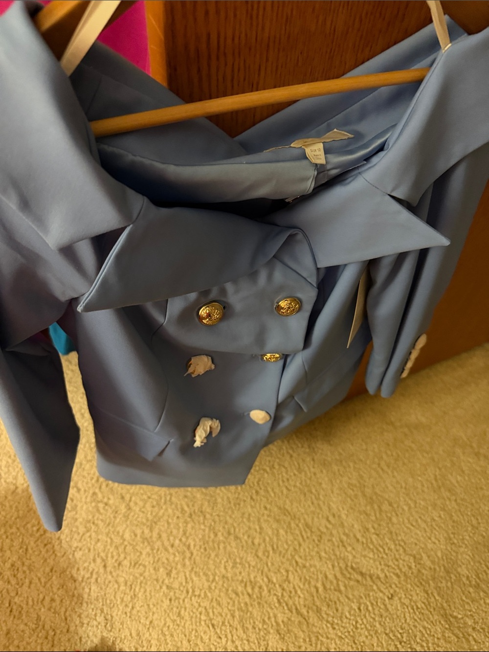 Boston Proper Blazer with Gold Buttons Size 12 woman - Picture 6 of 6